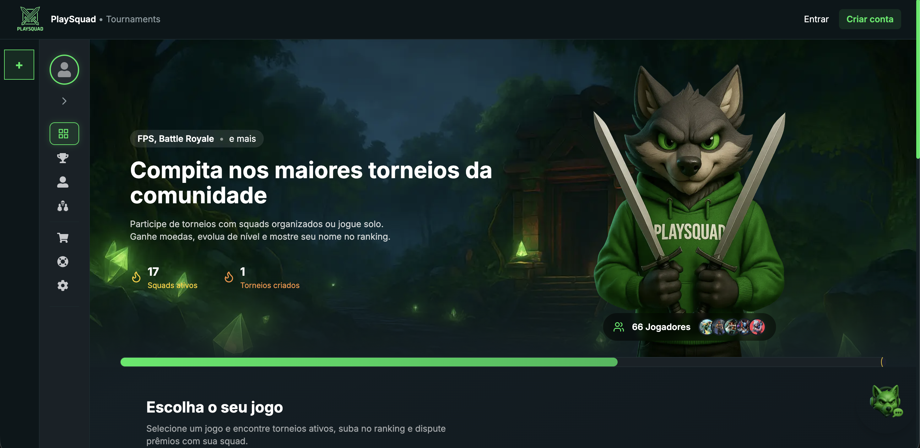 PlaySquad public view